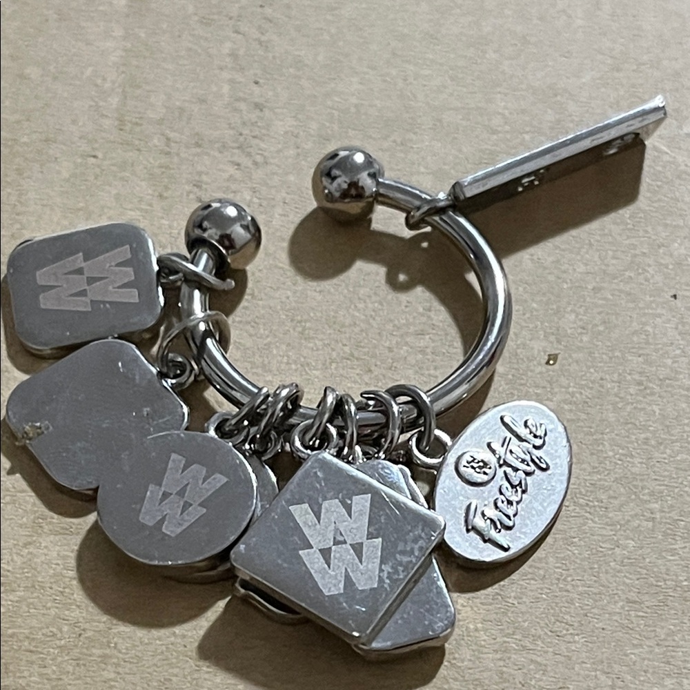 Freestyle Silver Logo Charm Key & Card Holder